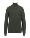 Roberto Collina Man Turtleneck Military Green Size 44 Cashmere In Green
