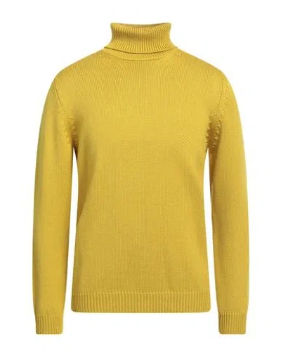 Roberto Collina Man Turtleneck Mustard Size 46 Merino Wool In Yellow