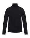 Roberto Collina Man Turtleneck Navy Size 38 Merino Wool, Elastane