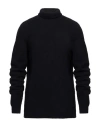 Roberto Collina Man Turtleneck Navy Size 42 Cotton, Nylon, Elastane In Navy Blue