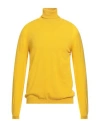 Roberto Collina Man Turtleneck Yellow Size 42 Cashmere