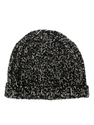 ROBERTO COLLINA MARL-KNIT BEANIE 