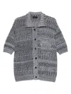 Roberto Collina Marl-knit Cardigan In Black