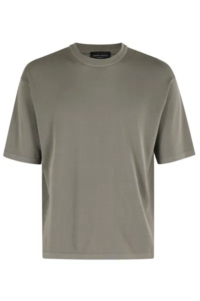 Roberto Collina Mc Comfy Fit Crew Neck In Green
