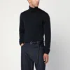 Roberto Collina High-necked Long-sleeve Knitted Sweater In Blue