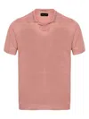 Roberto Collina Short-sleeved Polo Shirt In Pink