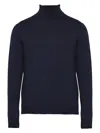 Roberto Collina Wool Pullover Blue In Blue