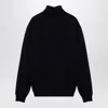 Roberto Collina Navy Turtleneck Pullover