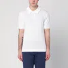 Roberto Collina Ribbed Collar Short Sleeves Polo Shirt In White