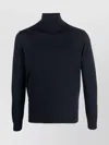 Roberto Collina Roll-neck Merino Wool Jumper In Blue