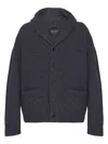 Roberto Collina Men's Wool And Cashmere Cardigan In Grey