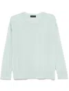Roberto Collina Loose Fit Merino Wool Crewneck Jumper In 绿色