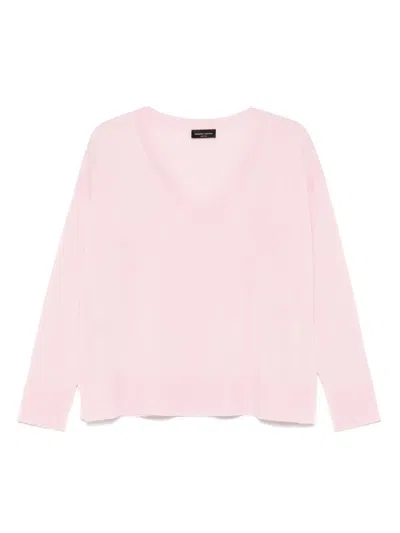 Roberto Collina Woman Sweater Pink Size L Merino Wool