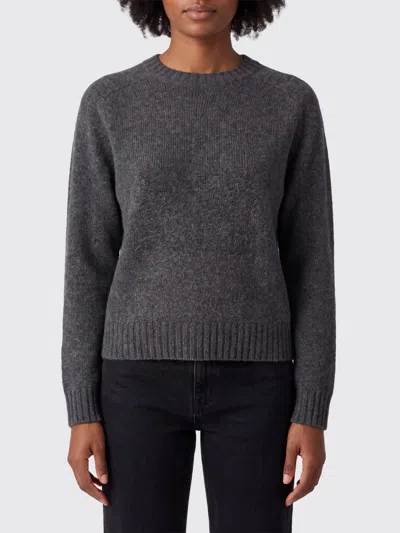 Roberto Collina Merino Wool And Baby Camel Crew Neck Jumper In Gray