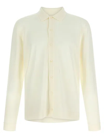 Roberto Collina Merino Wool Cardigan In Neutral