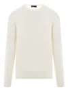 Roberto Collina Man Sweater Ivory Size 42 Merino Wool In Neutral