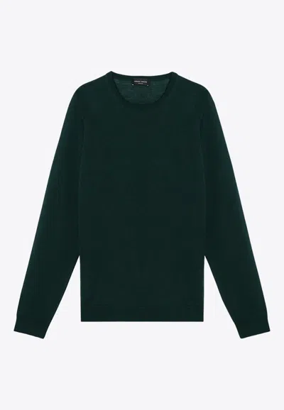 ROBERTO COLLINA MERINO WOOL CREWNECK SWEATER