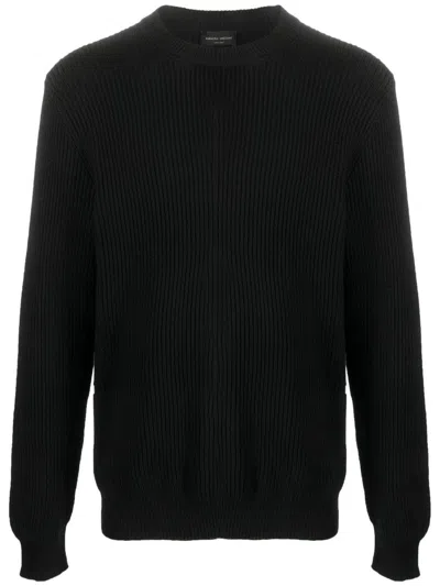 Roberto Collina Merino Wool Jumper In Black