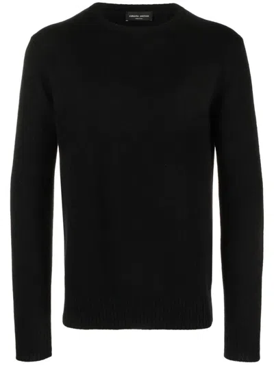 Roberto Collina Merino Wool Jumper In Black