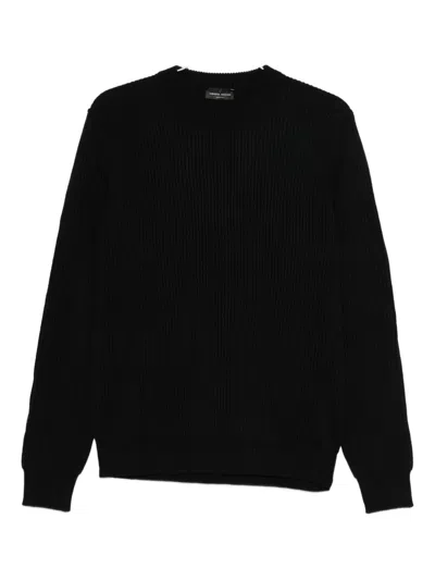 Roberto Collina Merino Wool Sweater In Blue