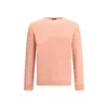 Roberto Collina Long Sleeves Pressed Gauze Round Neck Sweater Clothing In Pink