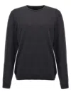 Roberto Collina Crewneck Knitted Sweater In Black