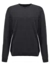 Roberto Collina Crewneck Knitted Sweater In Black