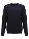 Roberto Collina Crew Neck Merino Wool Sweater In Black
