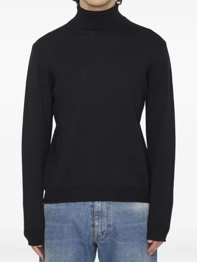Roberto Collina Merino Wool Jumper In Black