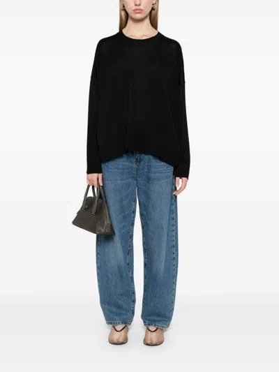 Roberto Collina Sweatshirt  Woman Color Black In Schwarz