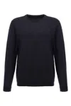 Roberto Collina Crew Neck Merino Wool Sweater In Blue