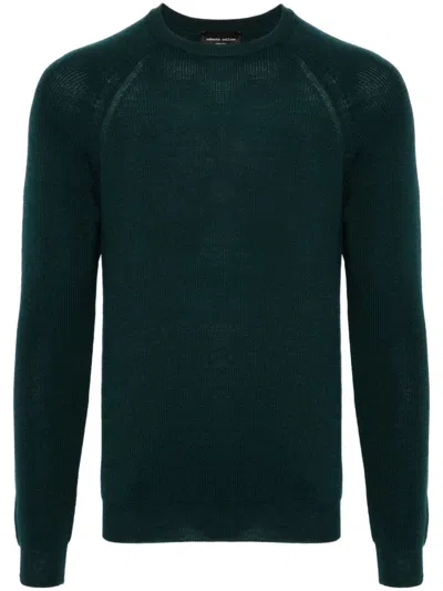 Roberto Collina Merino Wool Sweater In Green