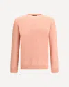 Roberto Collina Long Sleeves Pressed Gauze Round Neck Sweater Clothing In Pink