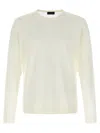 Roberto Collina Wool Crew Neck Sweater In White