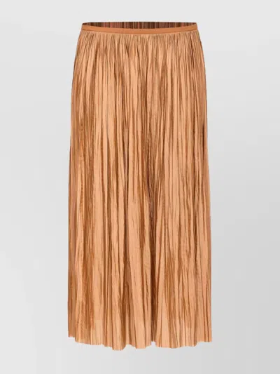 ROBERTO COLLINA MIDI PLEATED SKIRT ELASTIC WAISTBAND