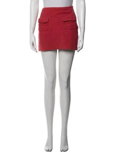 Pre-owned Roberto Collina Mini Skirt In Red