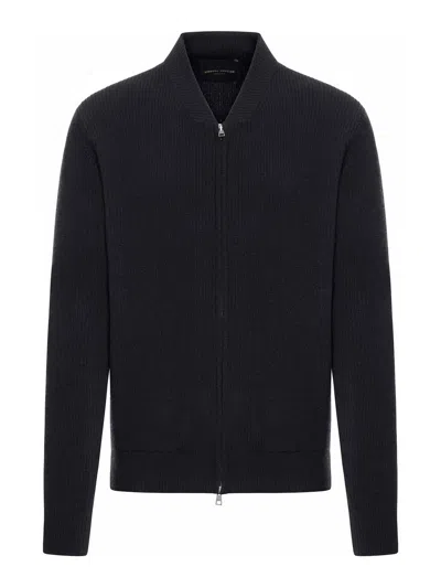 Roberto Collina ml Costa Bomber With Zip In Black