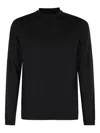 Roberto Collina Round-neck Cashmere Blend Sweater In Black