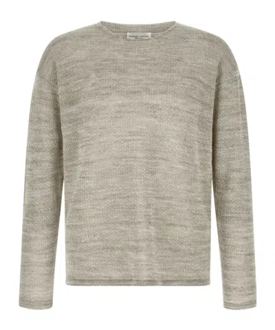 Roberto Collina Long-sleeve Knitted Pullover In Gray