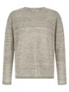 Roberto Collina Long-sleeve Knitted Pullover In Gray