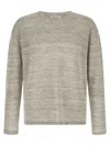 Roberto Collina Long-sleeve Knitted Pullover In Gray