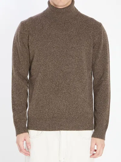 ROBERTO COLLINA MOULINE TURTLENECK SWEATER