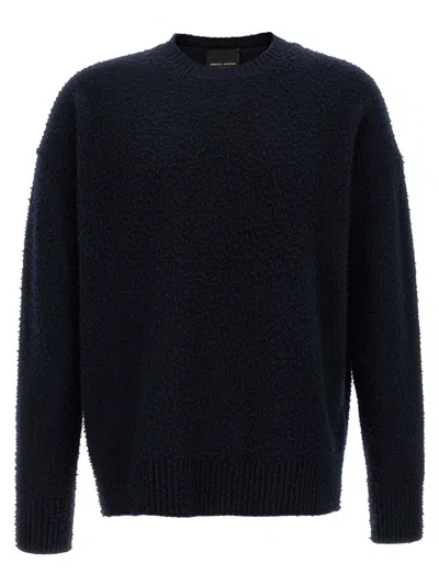 Roberto Collina Navy Blue Casentino Sweater