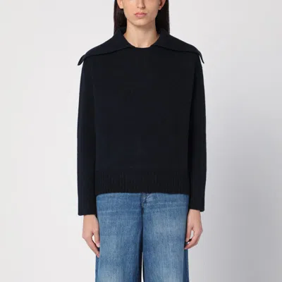 ROBERTO COLLINA ROBERTO COLLINA NAVY JUMPER IN BLEND