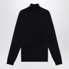 Roberto Collina Black Crew Neck Wool Sweater