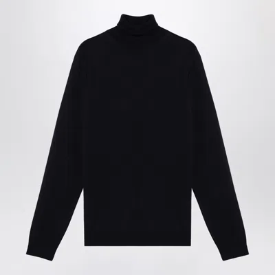 ROBERTO COLLINA ROBERTO COLLINA NAVY MERINO WOOL TURTLENECK SWEATER