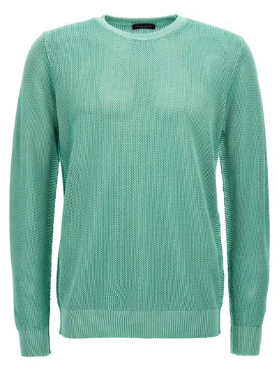 Roberto Collina Net Mesh Sweaters And Cardigans In Green