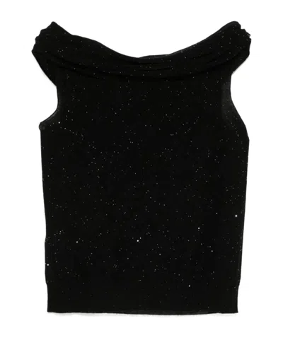 ROBERTO COLLINA OFF SHOULDER BLOUSE