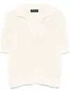 Roberto Collina Open-knit Sweater In White