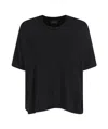 Roberto Collina Round Neck Short Sleeve T-shirt In Black